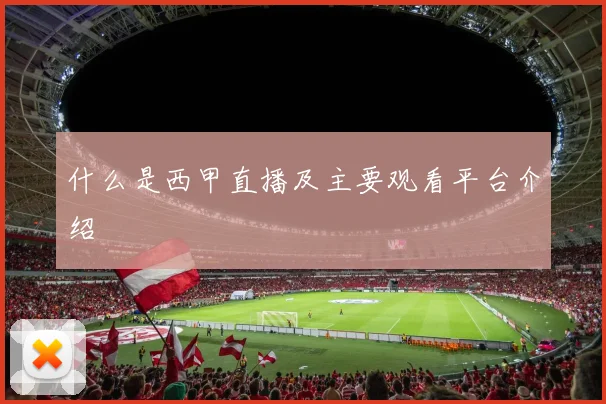 什么是西甲直播及主要观看平台介绍